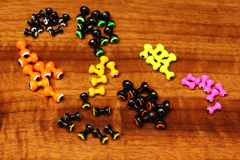 SMALL DOUBLE PUPIL LEAD EYES BLACK W/YELLOW AND BLACK PUPIL1