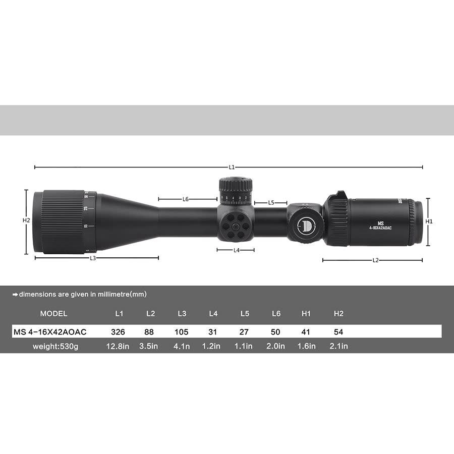 MIRA TELESCOPICA DISCOVERY M-19 MS 4-16*42AOAC4
