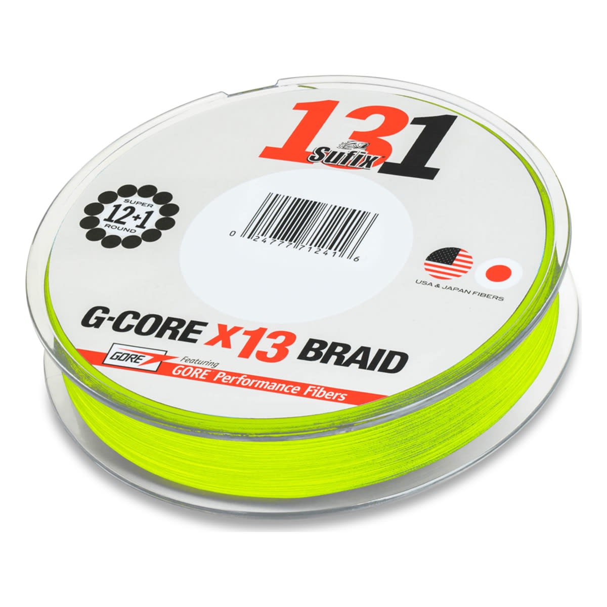 MULTIFILAMENTO SUFIX 131 G-CORE 150M 0,185MM NEON CHARTREUSE1