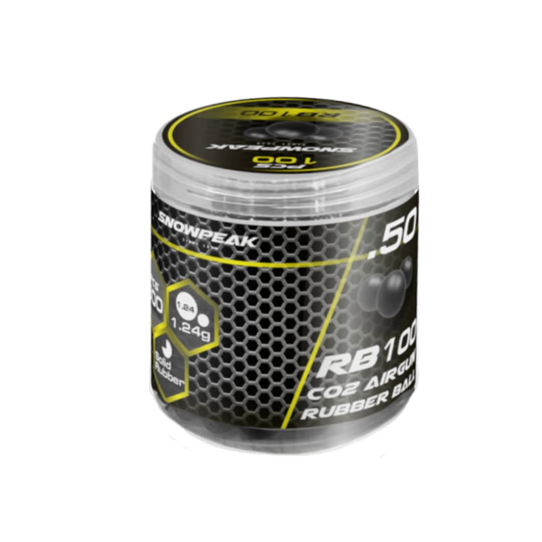 BALAS DE GOMA CAL. 0.50 SNOWPEAK - C/U1