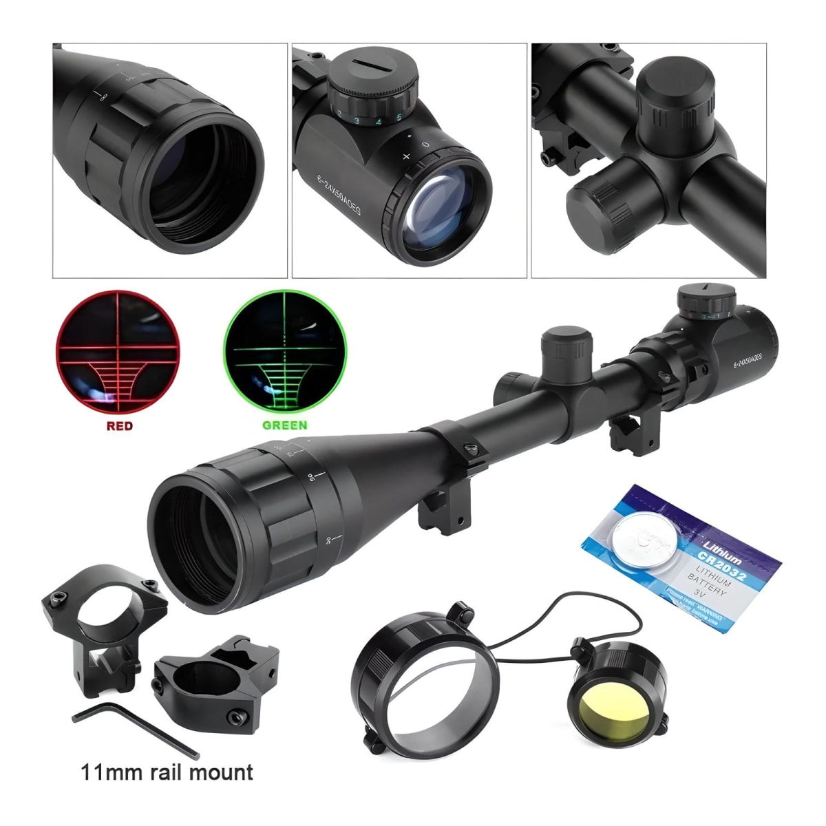 MIRA TELESCÓPICA QUAIL 6-24X50 AOE4