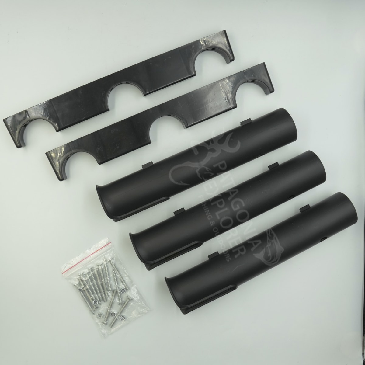 KIT PORTACAÑAS PLASTICO NEGRO POKEE3