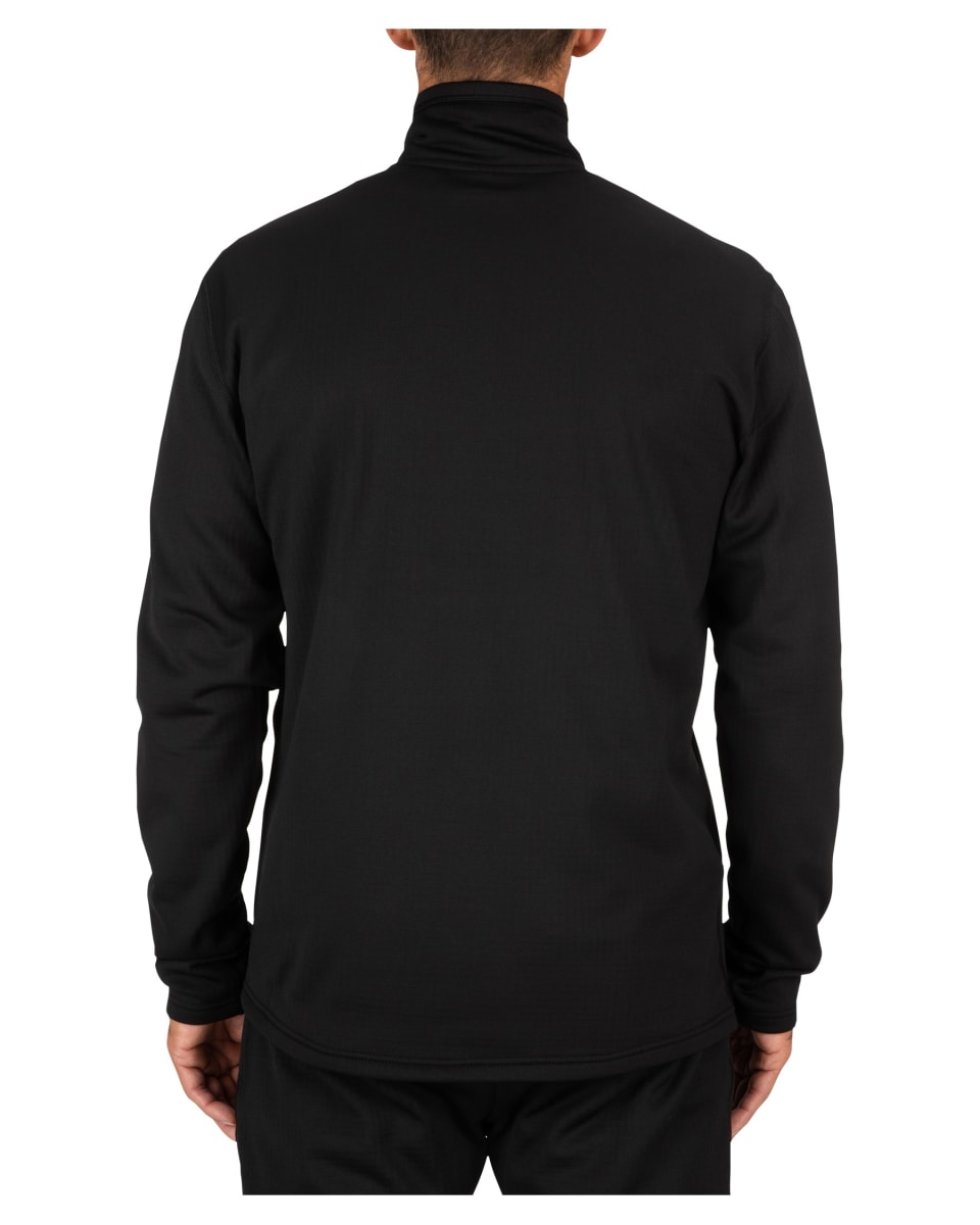 POLAR SIMM'S THERMAL 1/4 ZIP TOP BLACK T/M4