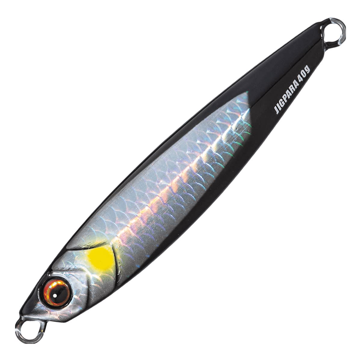JIG MAJOR CRAFT JIGPARA SHORT 40G #59 EDGE BLACK SILVER1
