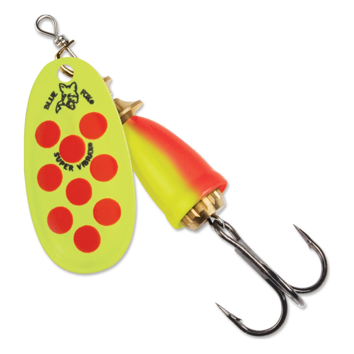 SPINNER BLUE FOX VIBRAX FLUORESCENT #3 8G CLOWN1