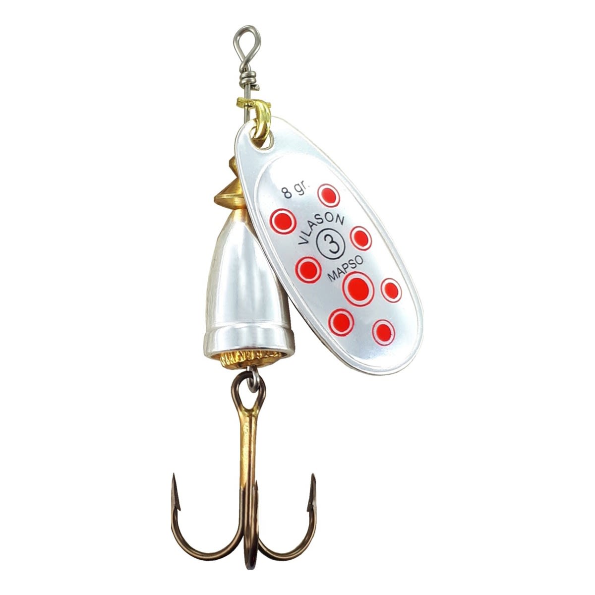 SPINNER MAPSO VLASON LUN PLATA ROJO 8G1