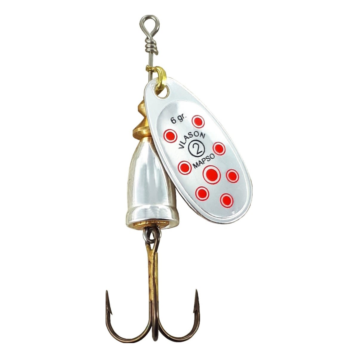SPINNER MAPSO VLASON LUN PLATA ROJO 6G1