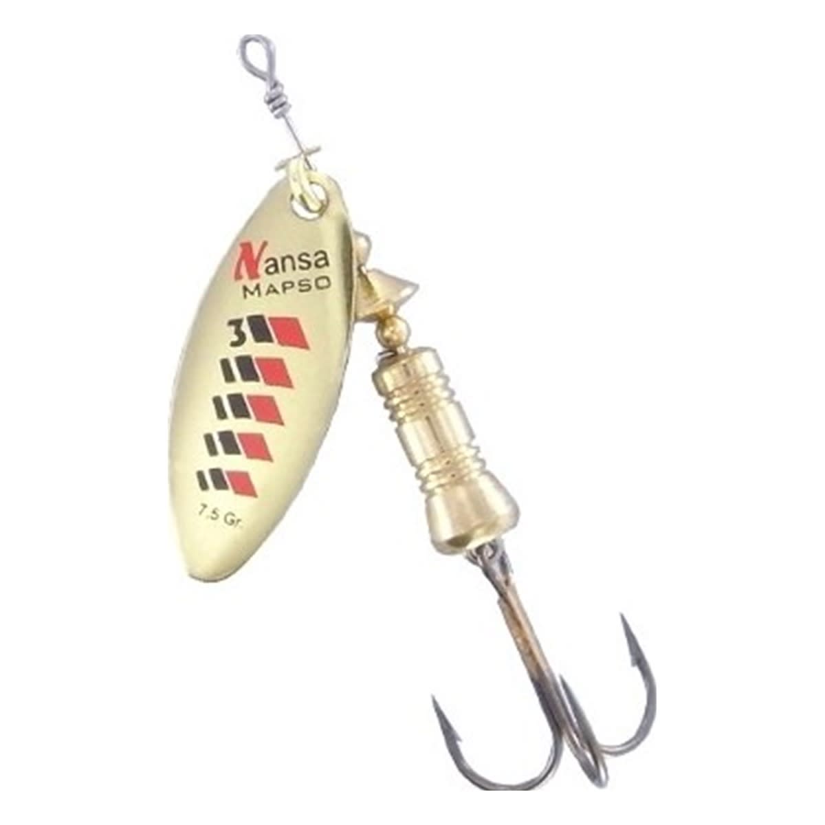 SPINNER MAPSO NANSA DEC ORO NEGRO ROJO 7.5G1