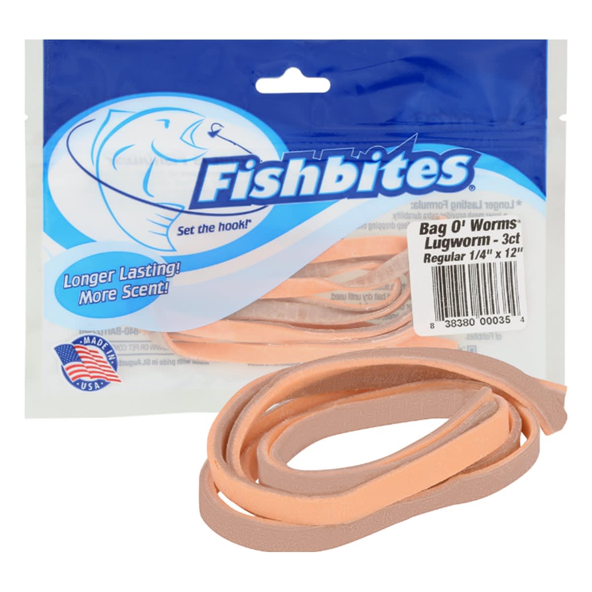 CARNADA SINTETICA FISHBITES LUGWORM 1/4 LARGA DURACION1