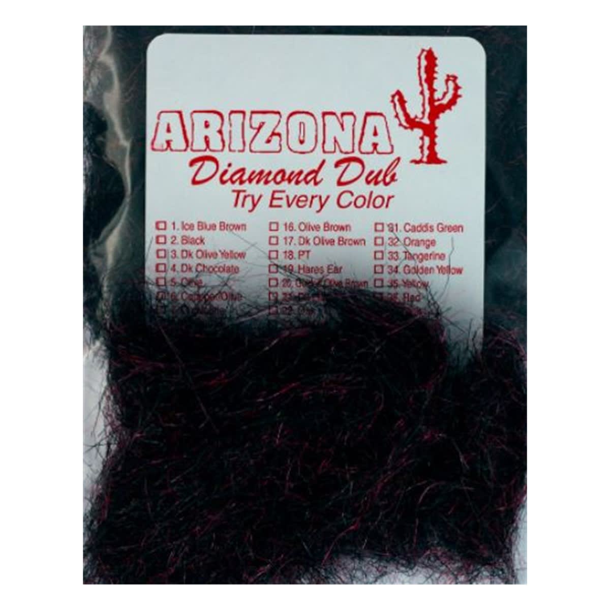 DUBBING MONTANA FLY ARIZONA DIAMOND DUB BLACK RED2
