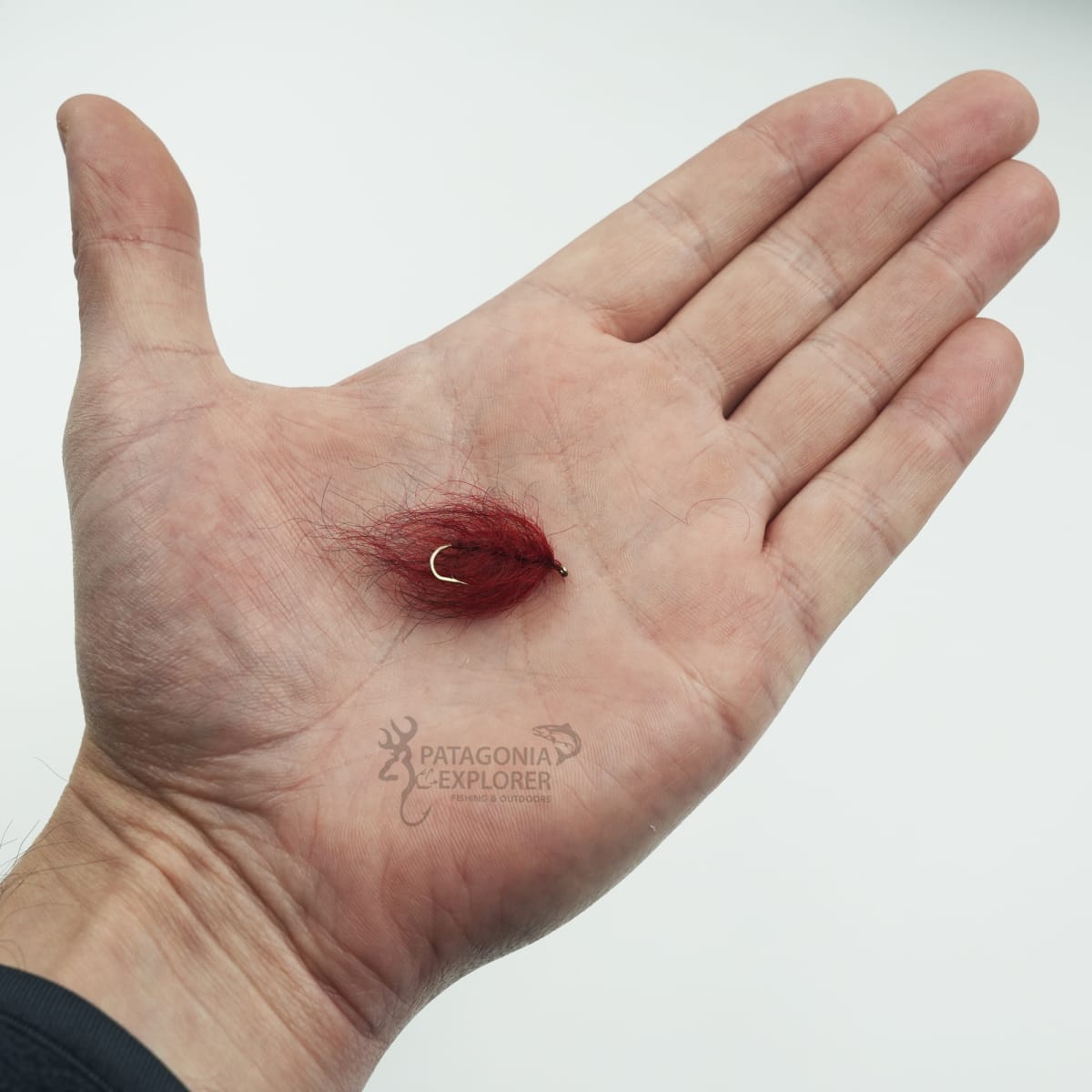 MOSCAS MOHAIR LEECH BLOOD RED MFC2