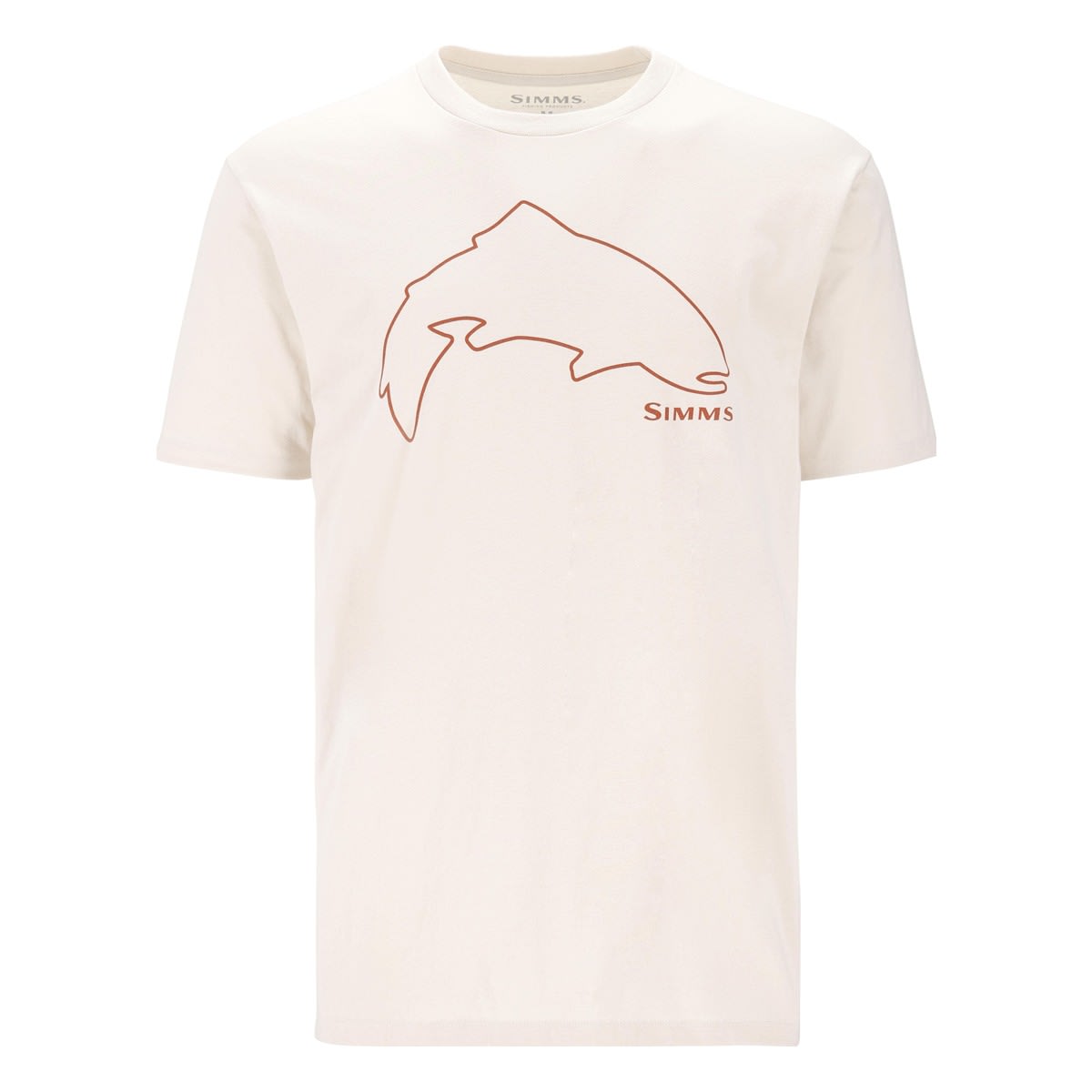POLERA SIMMS TROUT OUTLINE NATURAL TALLA L1