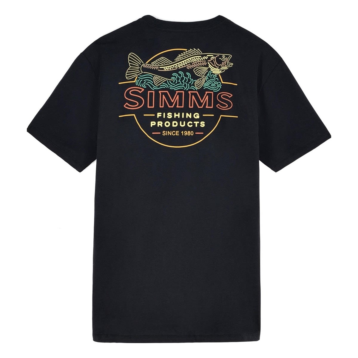 POLERA SIMMS NEON DRAFT NEGRA TALLA M1