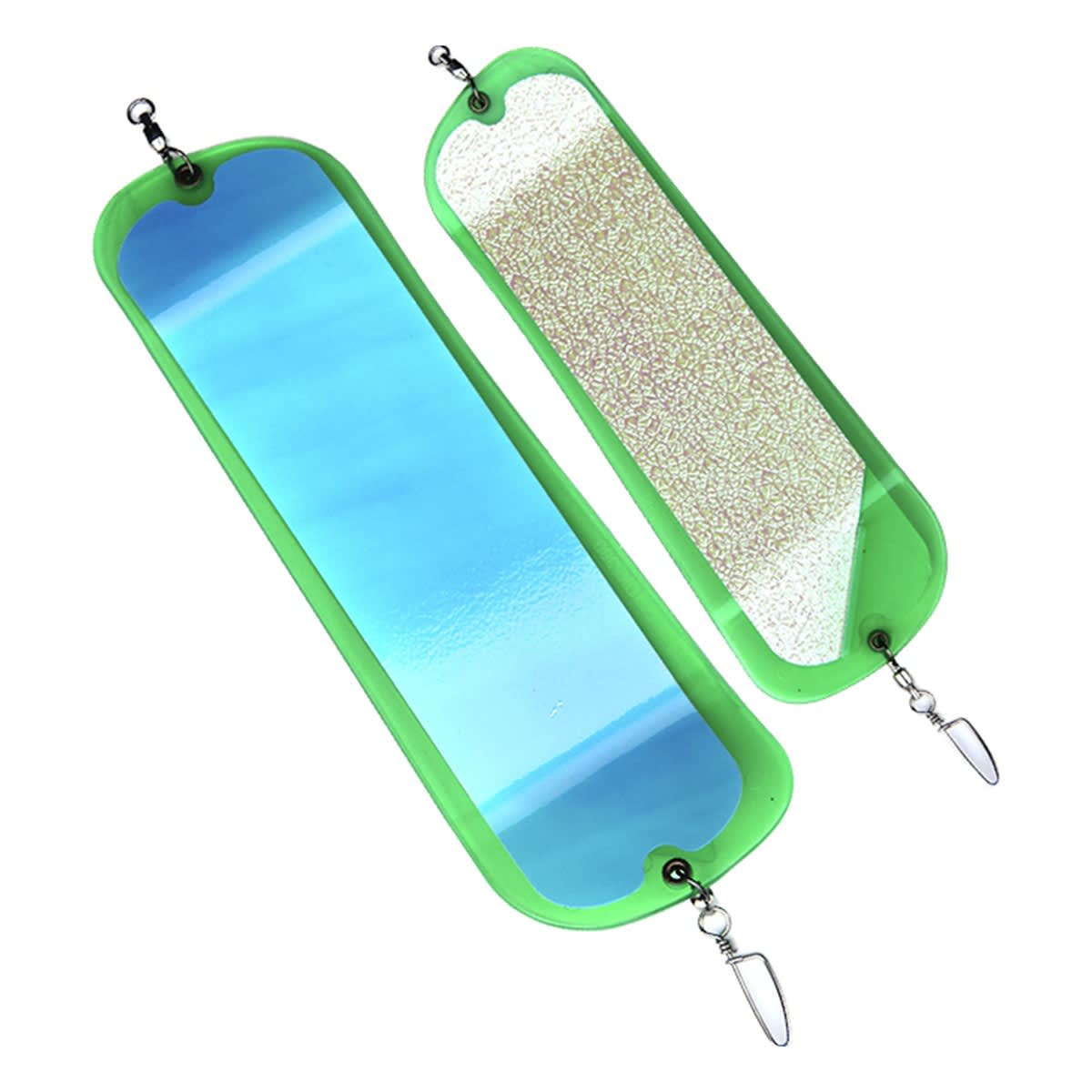 FLASHER OKI 360 FINNED 11 PULG GREEN UV MOONJELLY GLOW1