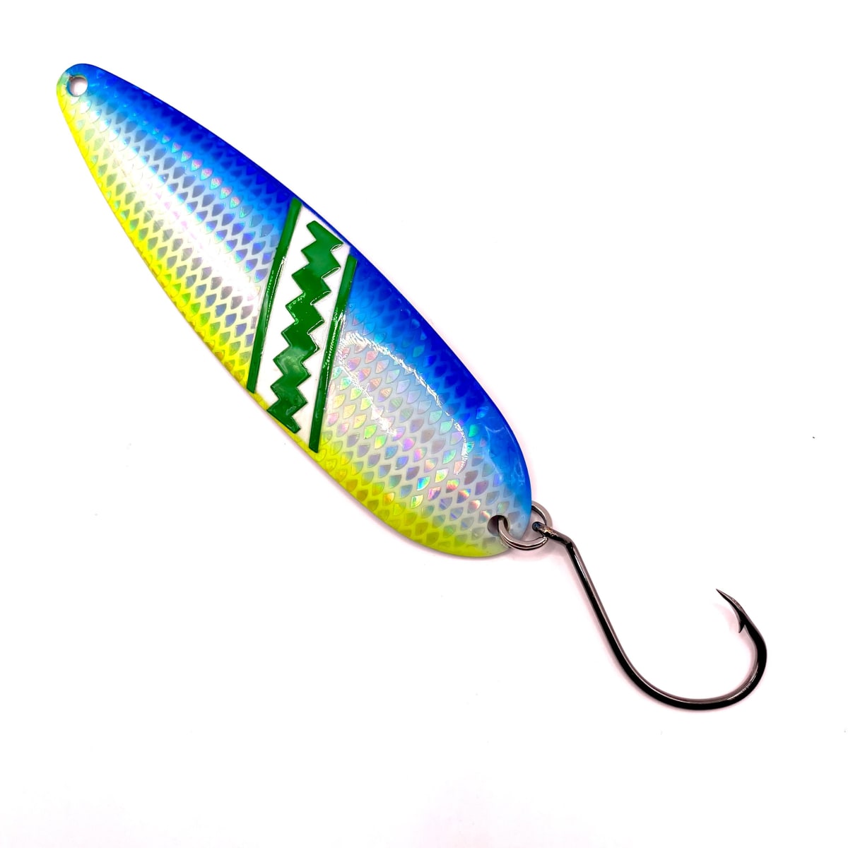 CUCHARA TROLLING RIVERKING CHARTREUSE/AZUL1