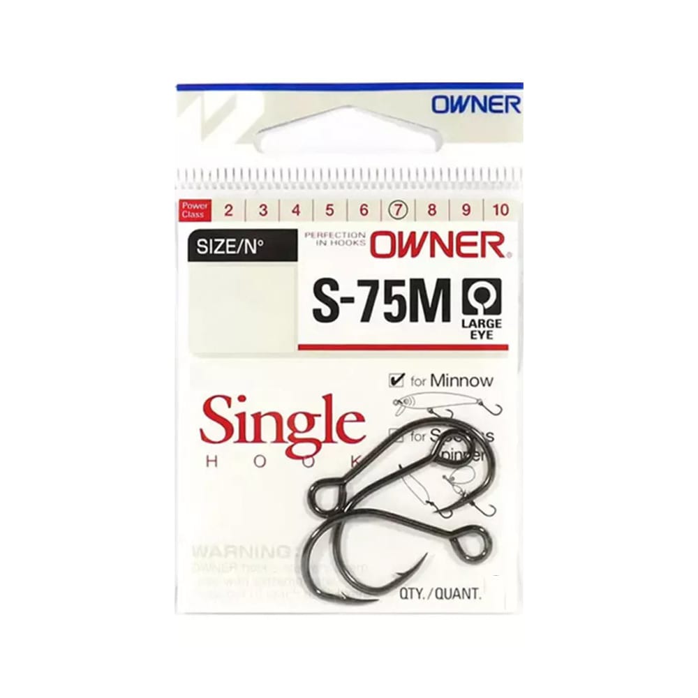 ANZUELO OWNER SINGLE S-75M #1/0 / PACK 42