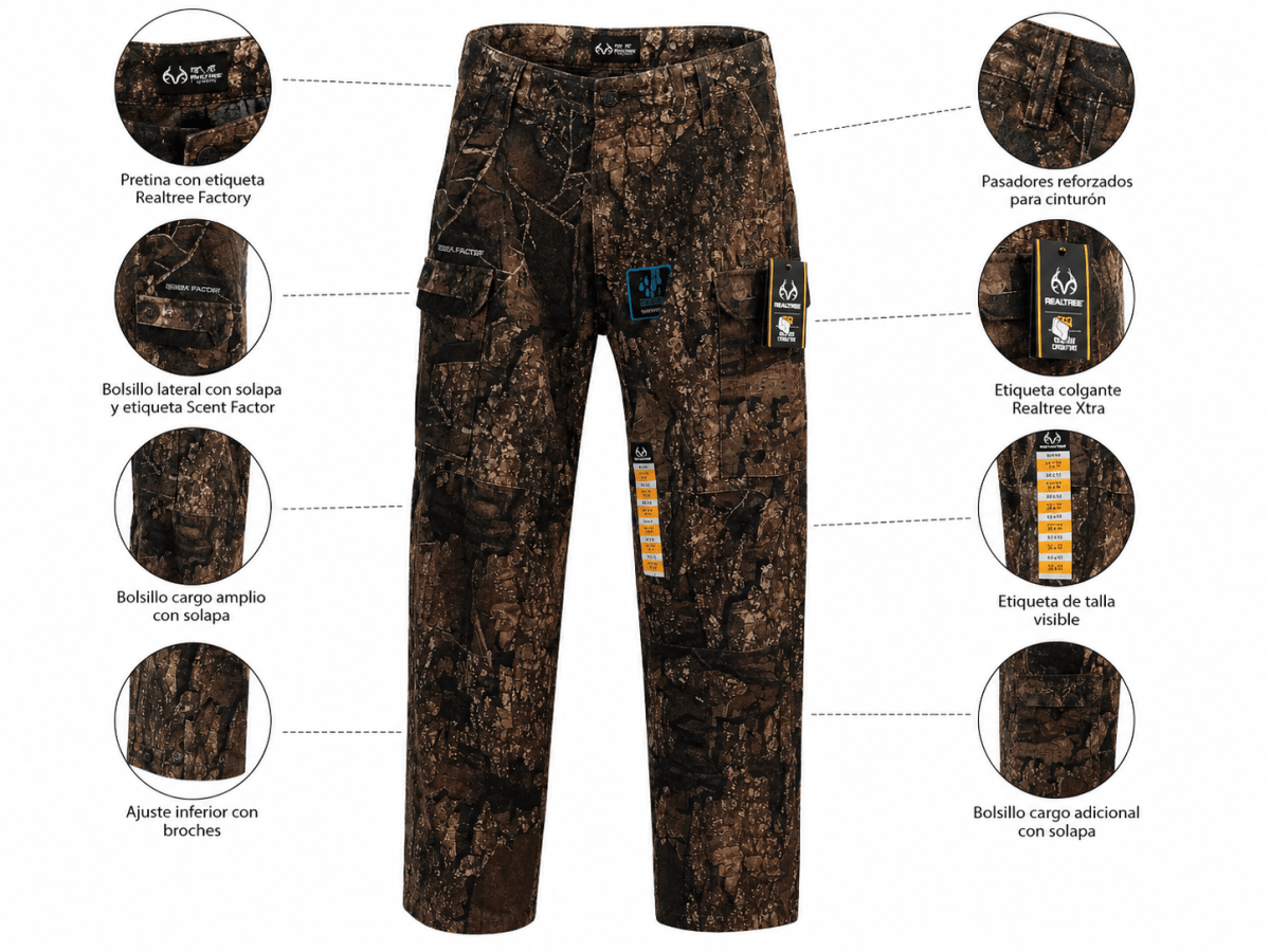 PANTALON DE CAZA REAL TREE M 32/34 WATERPROOF1