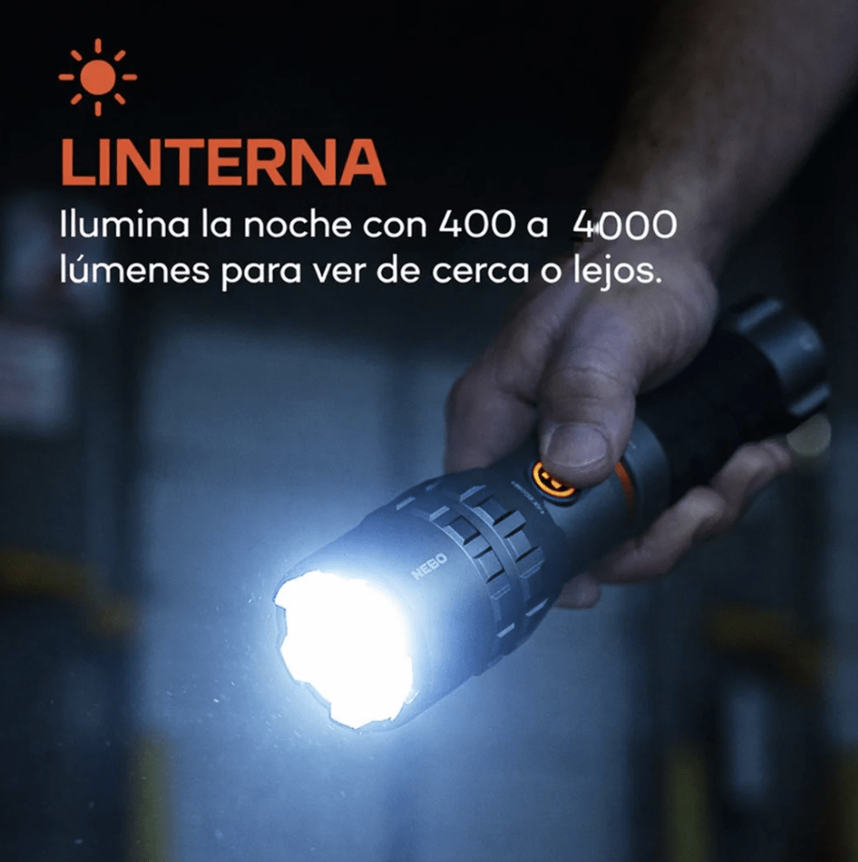 LINTERNA NEBO SLYDE KING 4K2