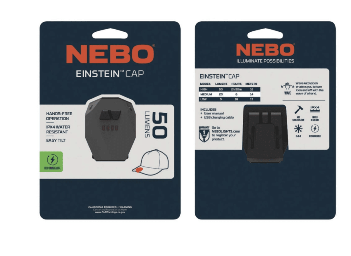 LINTERNA DE GORRA LED NEBO EINSTEIN CAP2