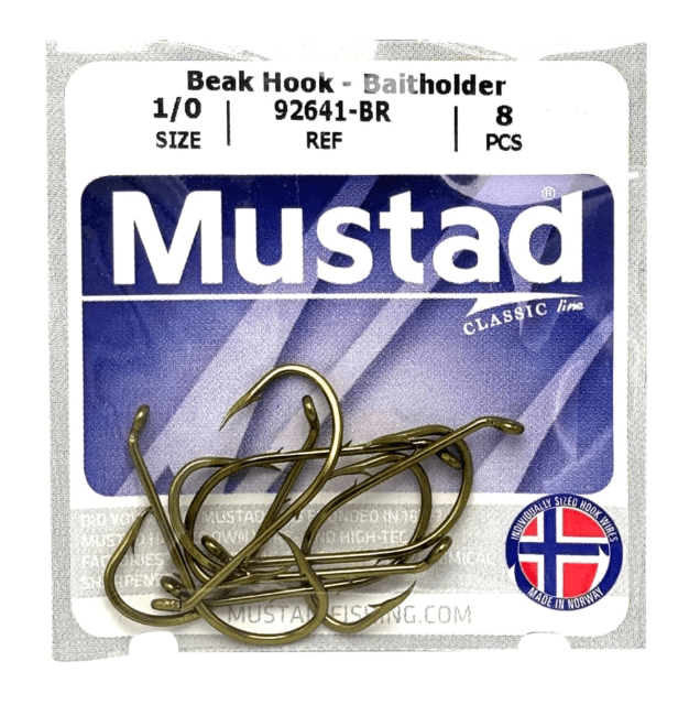 ANZUELO MUSTAD 92641-BR GARRA DE AGUILA BRONCEADO SIZE 3/0 SOBRE 8 UN1
