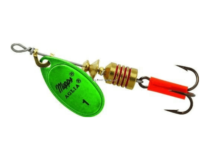 SPINNER MEPPS AGLIA PLATINUM GOL/GREEN 11