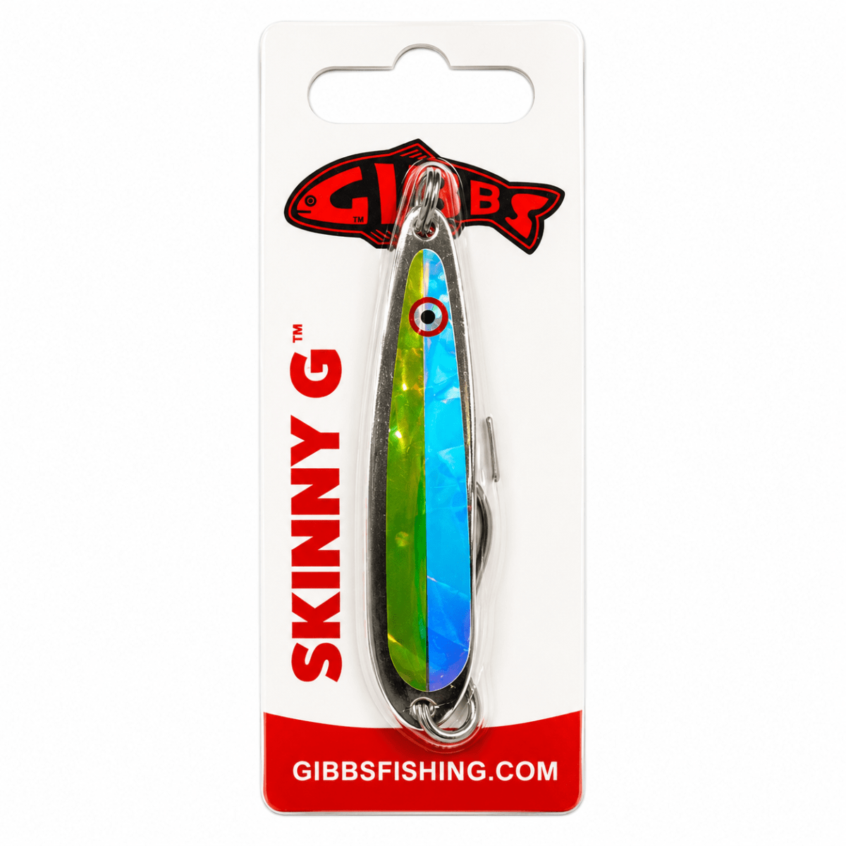 CUCHARA TROLLING GIBBS SKINNY G – CHARTREUSE PHANTOM5