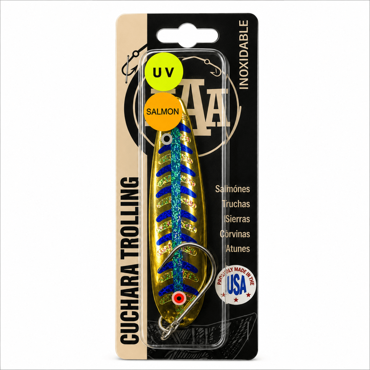 CUCHARA TROLLING BLUE FLASH UV 50 BR – AAA5