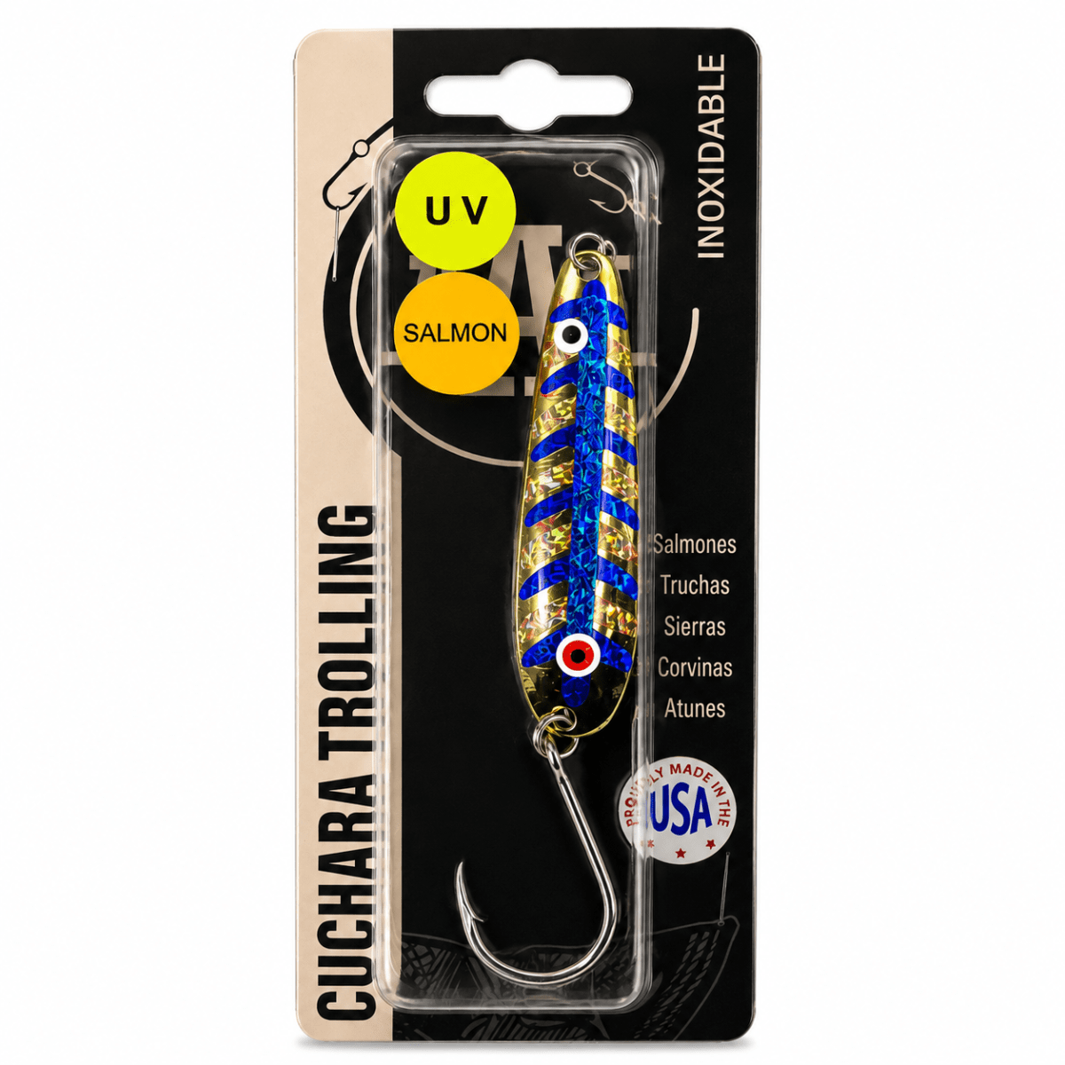 CUCHARA TROLLING BLUE FLASH UV 35 BR – AAA5