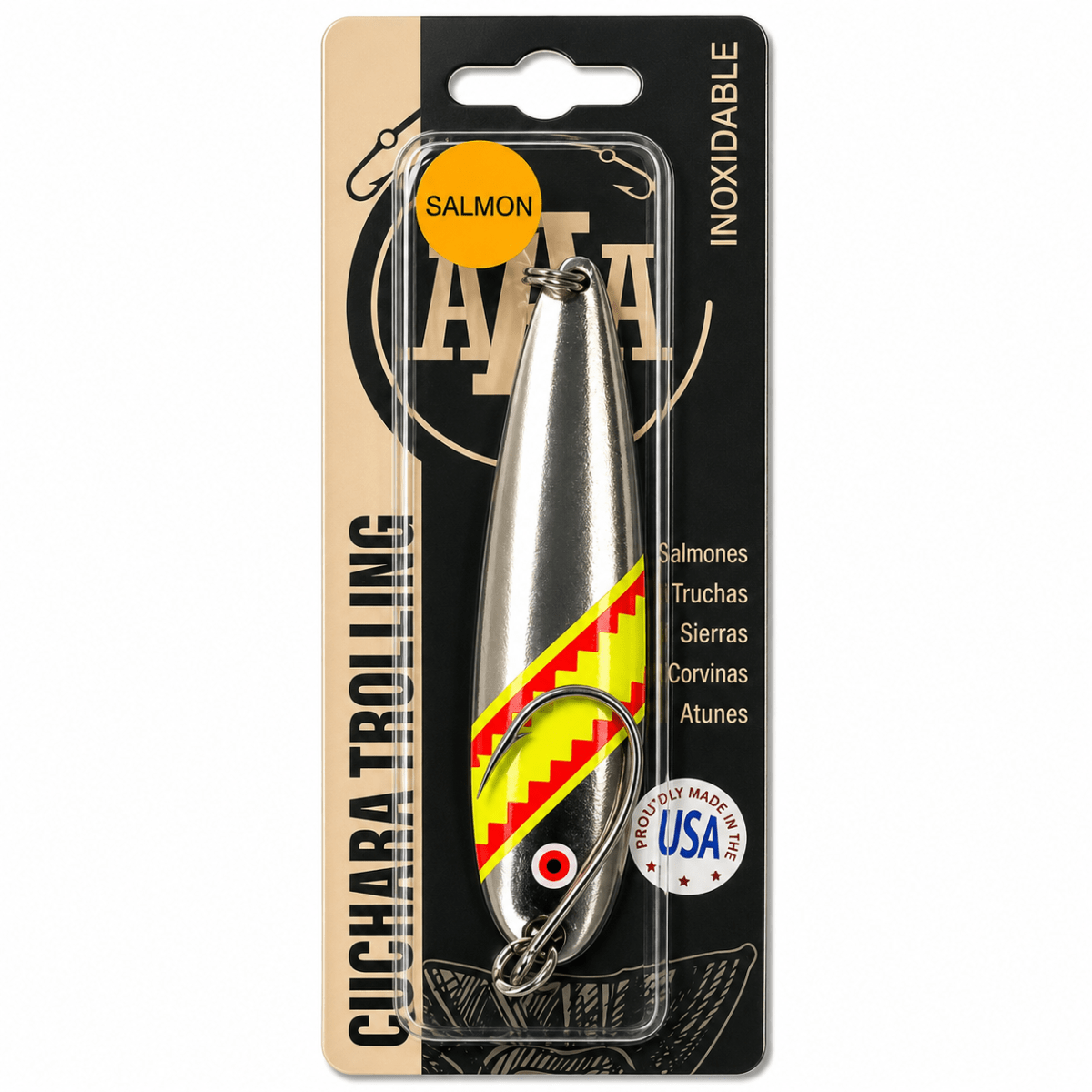 CUCHARA TROLLING ORANGE SUNSET 50 PL – AAA5