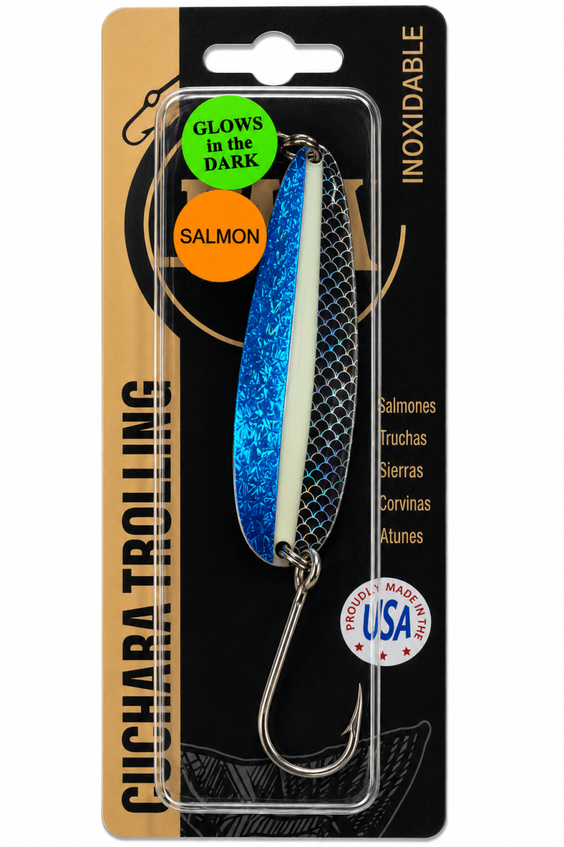 CUCHARA AAA TROLLING MYSTIQUE GLOW AZUL5