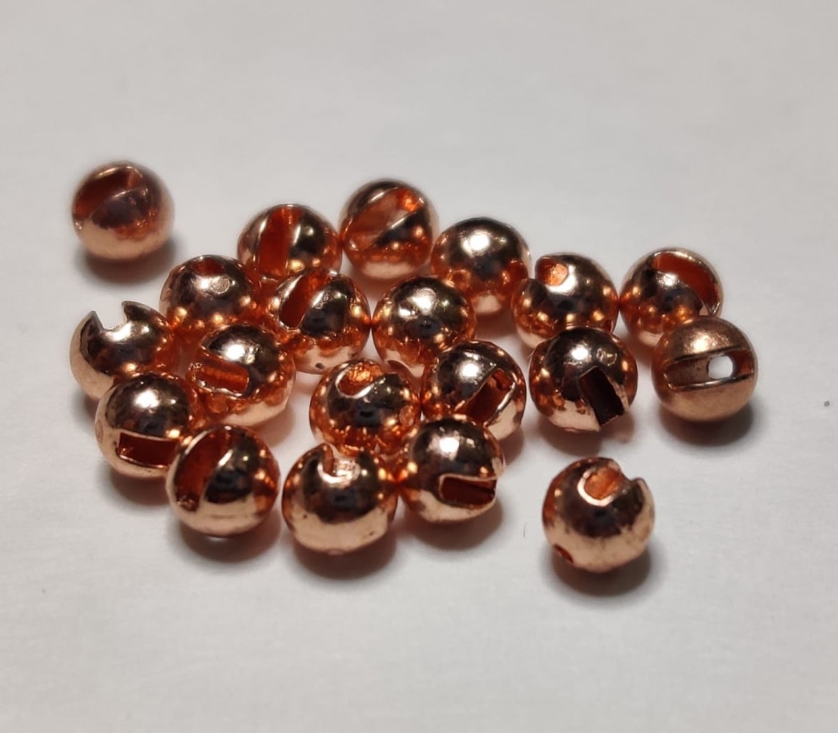 TUNGSTEN SLOTTED BEADS COPPER / 2.3MM1