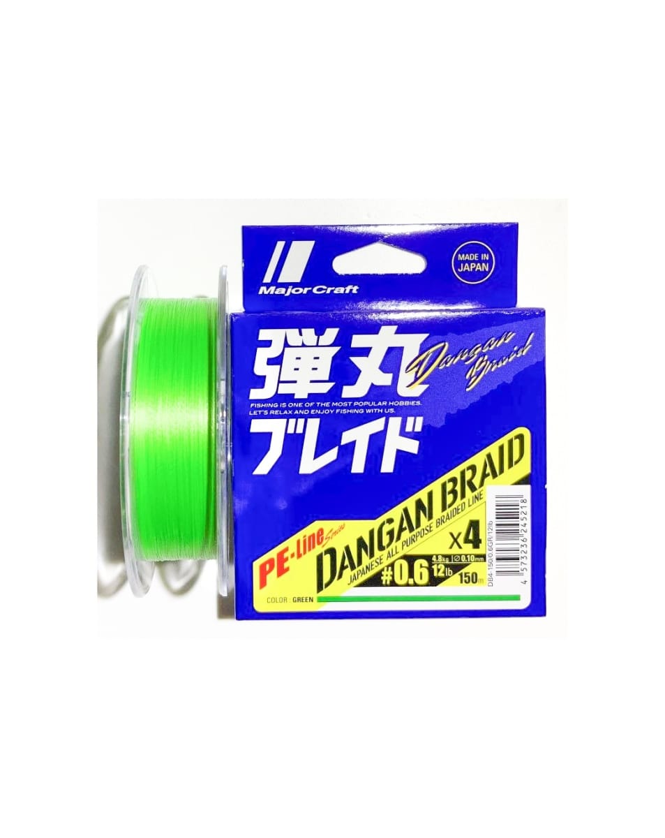 MULTIFILAMENTO MAJORCRAFT DANGAN BRAID X4 PE GREEN1
