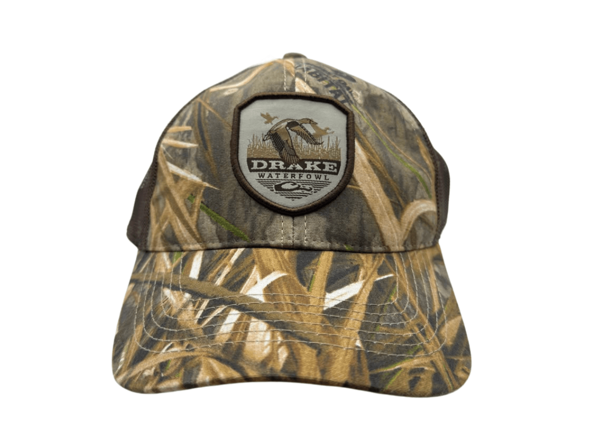 GORRO DRAKE WATERFOWL VINTAGE BABDGE CAMO1