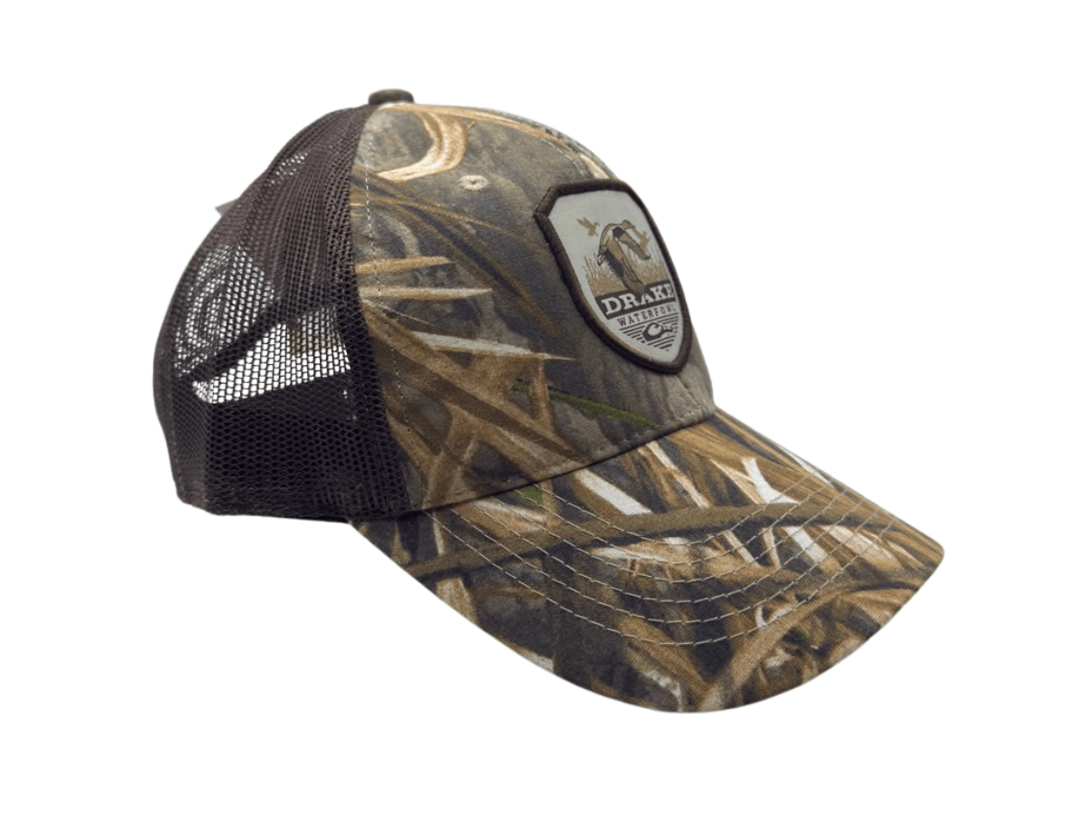 GORRO DRAKE WATERFOWL VINTAGE BABDGE CAMO2