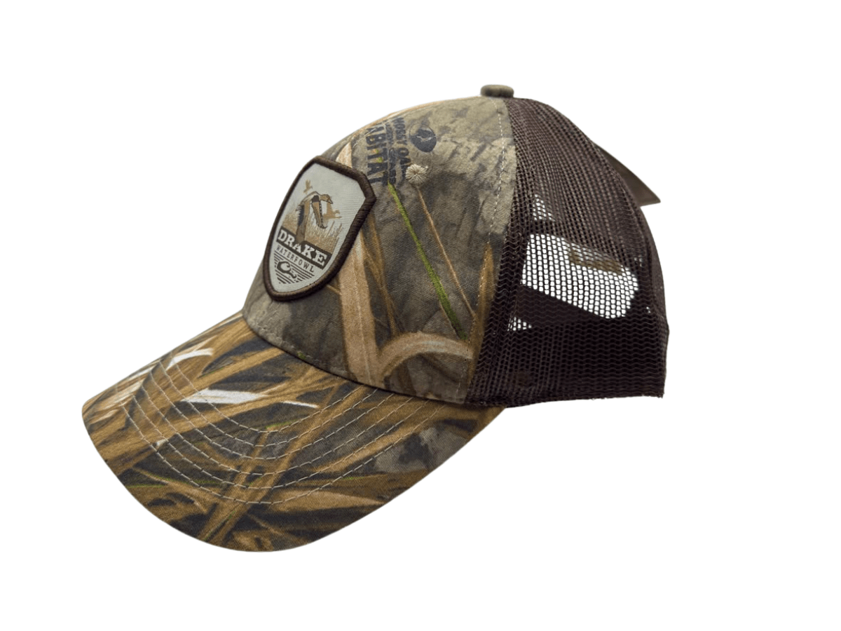 GORRO DRAKE WATERFOWL VINTAGE BABDGE CAMO3