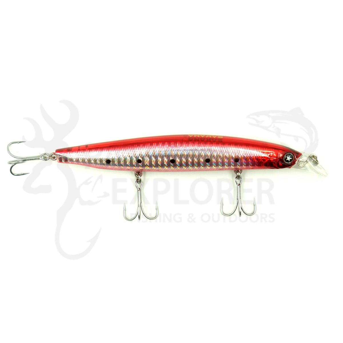 SEÑUELO MINNOW SAKANA HOMMACHI 125S /23G RED CANDY1