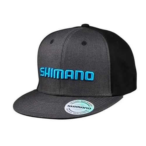 GORRO SHIMANO FLAT VISOR- BLACK WITH GRAY LOGO1