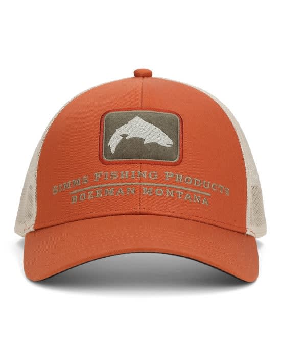 GORRO SIMMS DOUBLE HAUL ICON TRUCKER ORANGE1