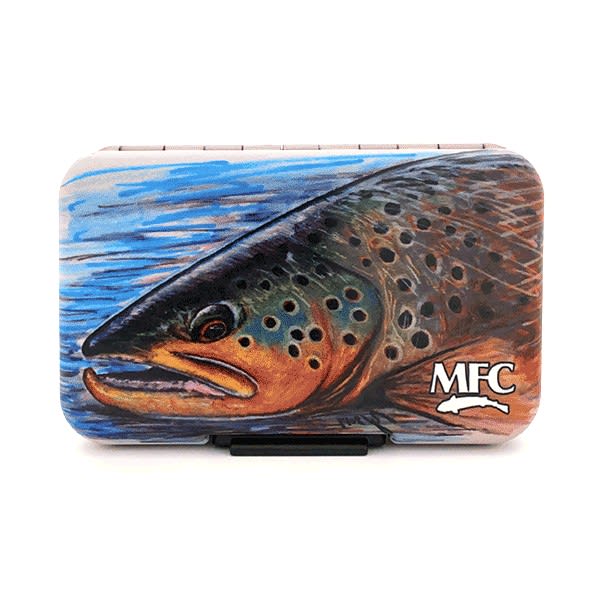 CAJA MFC POLY FLY BOX HALLOCKS BROWN TROUT1