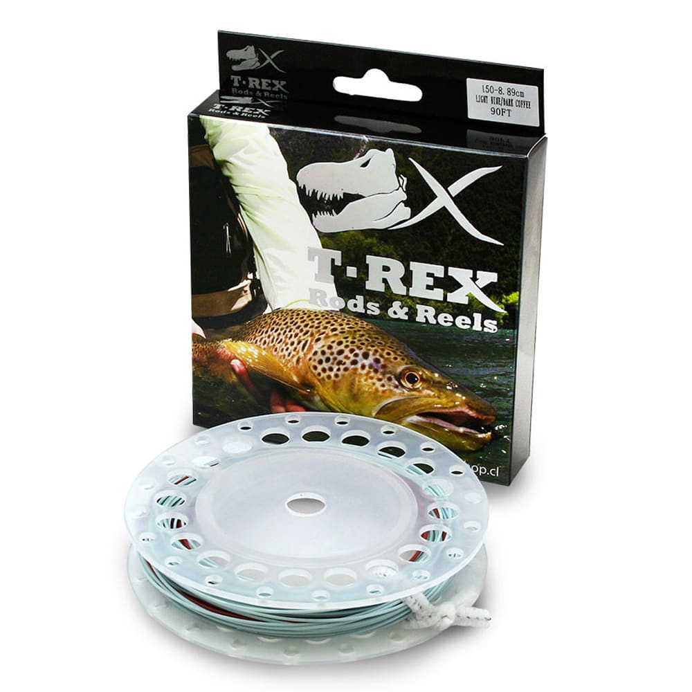 LINEA T-REX 90FT 150-8.89CM LIGHT BLUE/DARK COFFE1