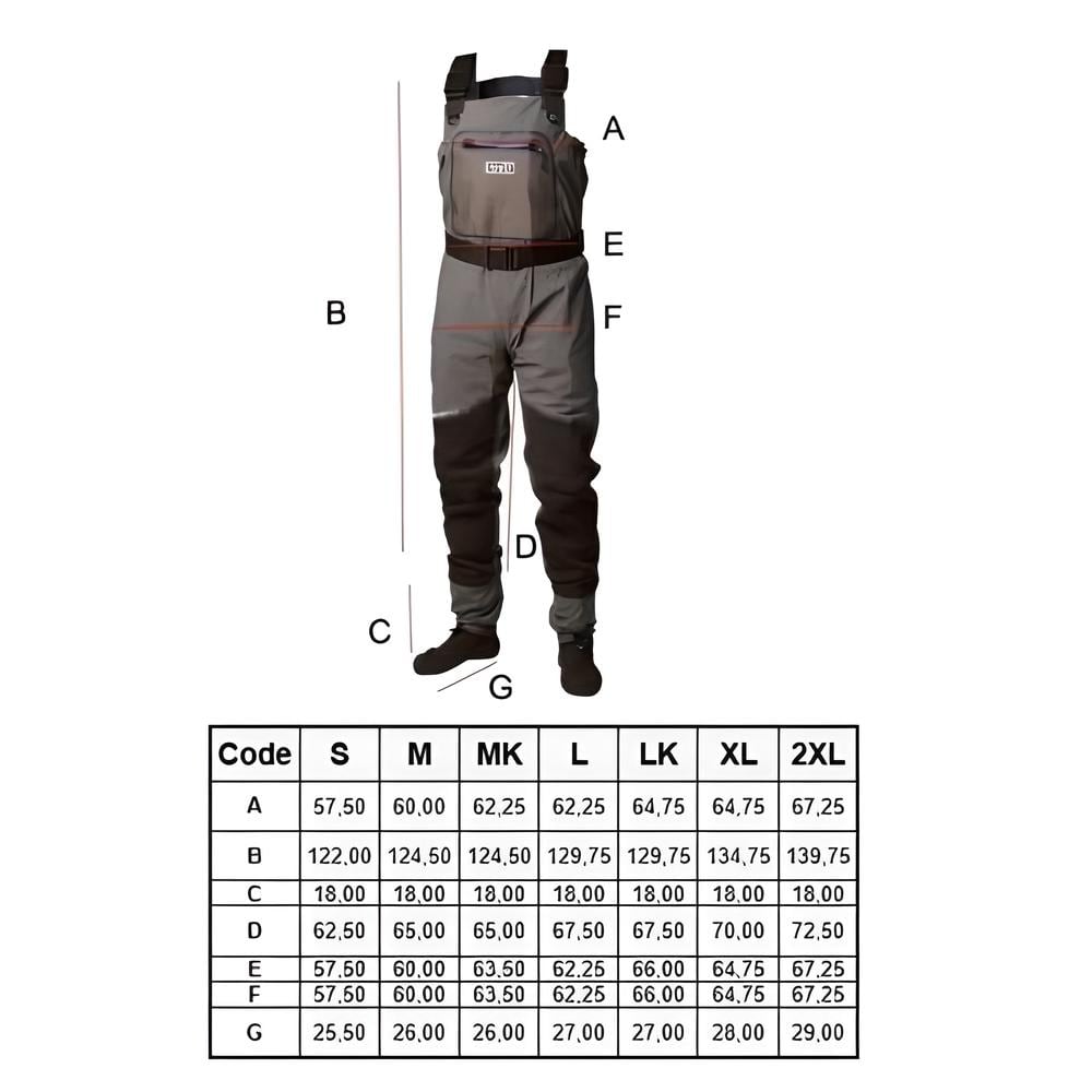 WADER RESPIRABLE HART SKIN EVO C/CALCETIN NEOPRENO3