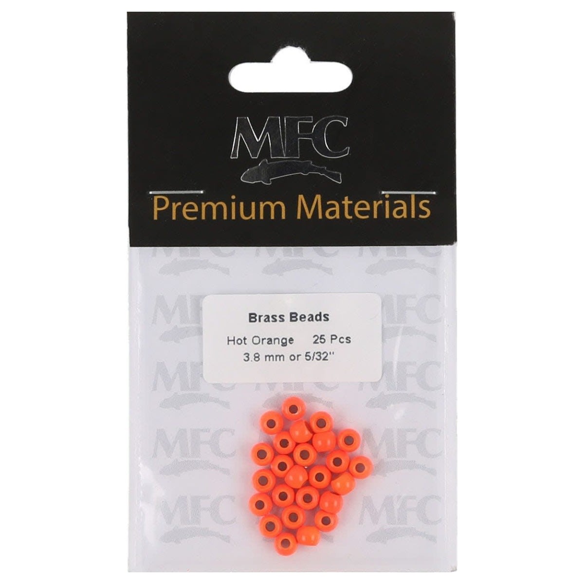 BRASS BEADS MFC HOT ORANGE 5.5MM1