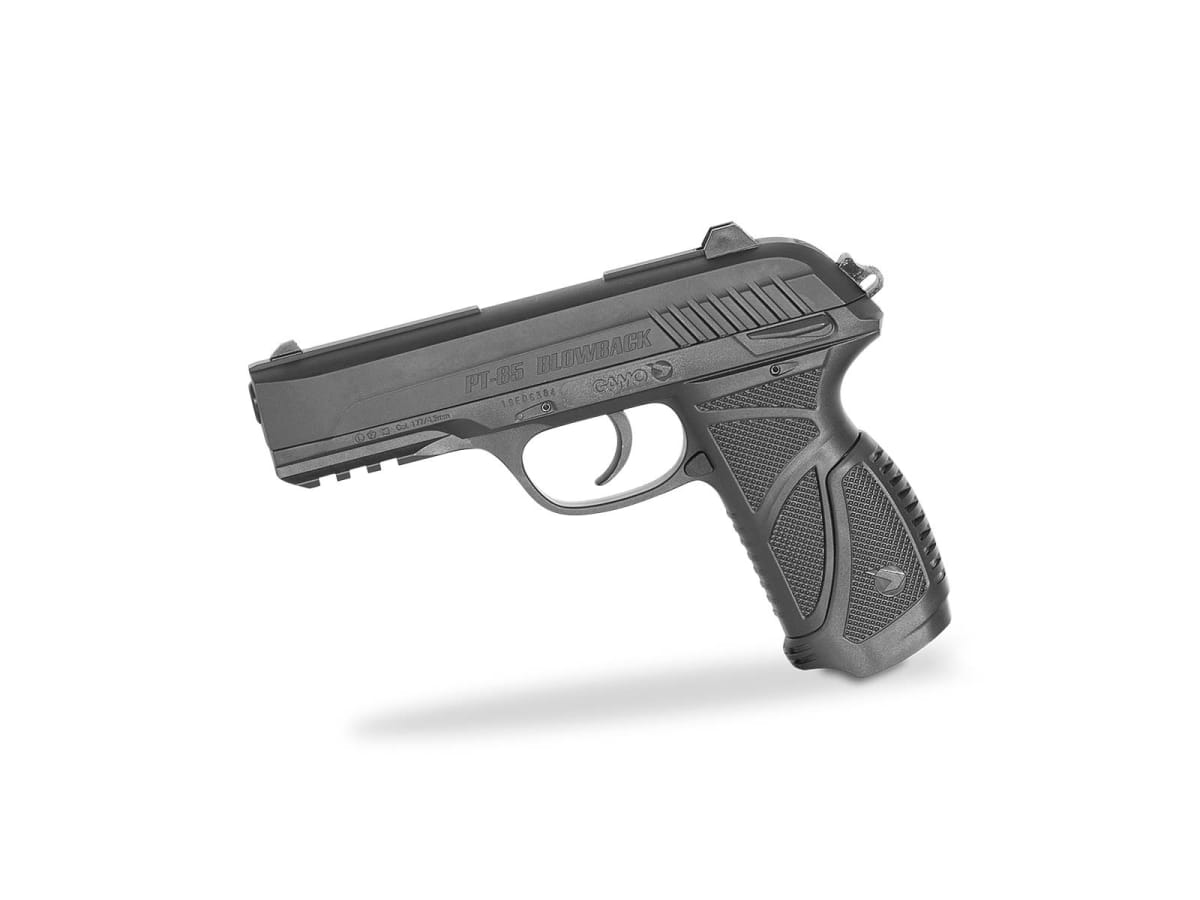 KIT PISTOLA PT-85 BLOWBACK + ACCESORIOS GAMO2
