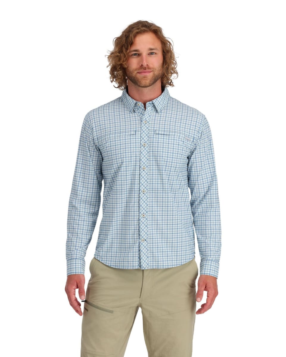 CAMISA M'S STONE COLD LS SHIRT SKY/NIGHTFALL RETRO PLAID2