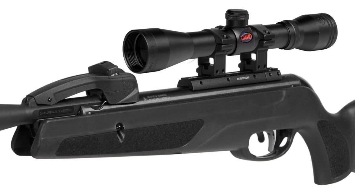 KIT RIFLE GAMO 10X MAXXIM 4,5 + MIRA + FUNDA + 20 LATAS4