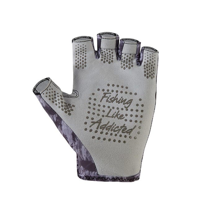 GUANTES LUREHOLIC CORTOS UPF50+ GREY CAMO2