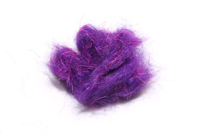 SPAWN UV SIMI SEAL DUBBING BLACK / UV PINK1