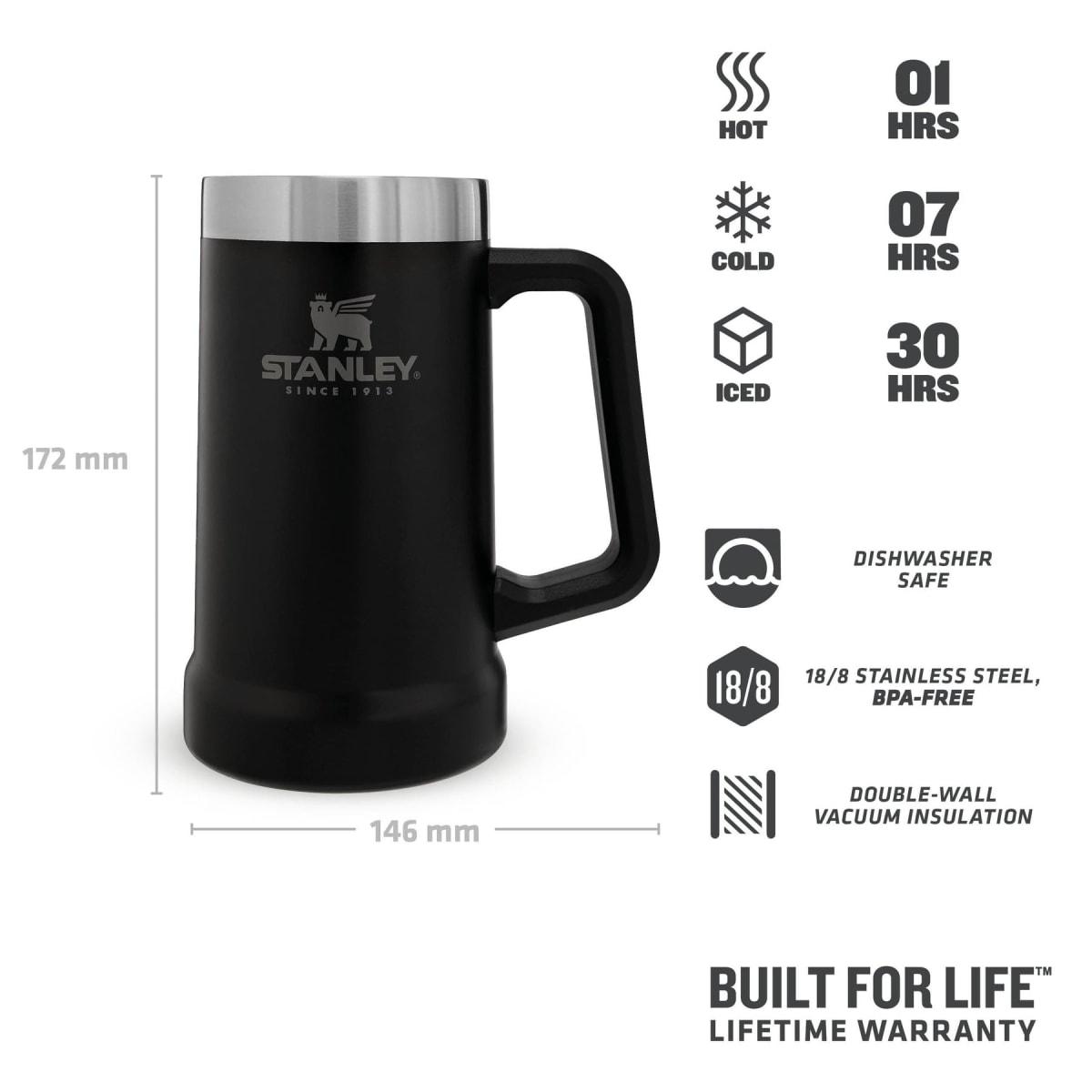 BEER STEIN STANLEY THE BIG GRIP 24 OZ black3