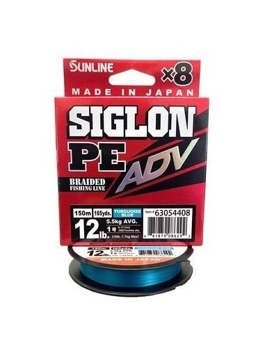 MULTIFILAMENTO SUNLINE SIGLON PE X8 ADV TURQUOISE BLUE1