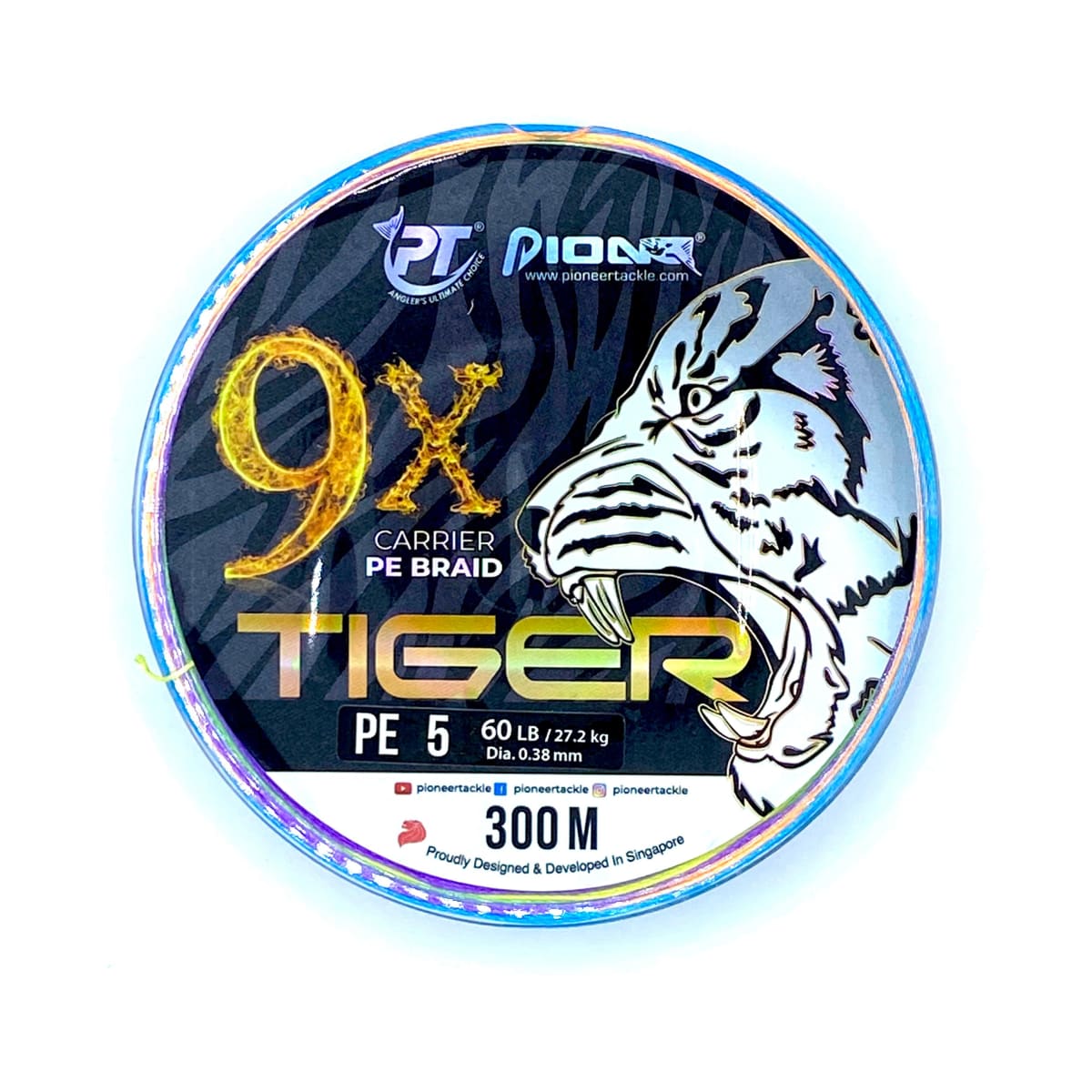 MULTIFILAMENTO TIGER 9X 300M MULTICOLOR2